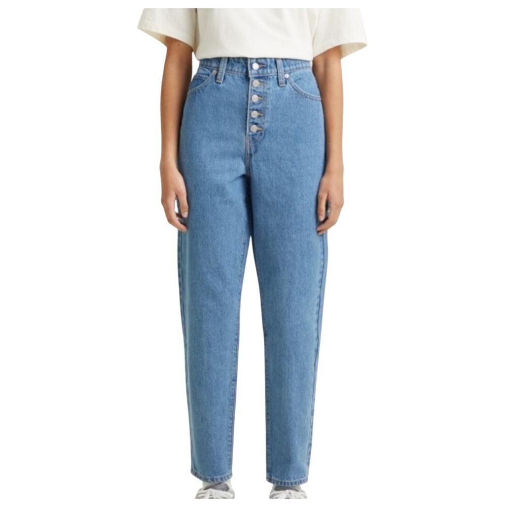 Levi's Womens High Waisted Button Fly Mom Jeans Vintage Inspired Fit Size 31/27